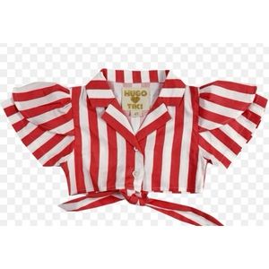 NWT HUGO 💗 TIKI Tie Crop Top